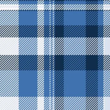 Classic blue plaid pattern. Versatile textile design for backgrounds, apparel Stock Illustration
