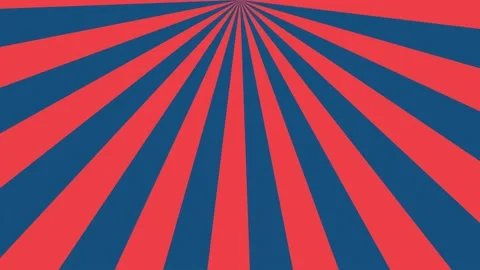 Classic blue rays rotates from the upper center on a red background	 Stock Footage 142317657