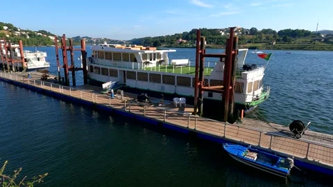 Classic Boats Docking in Style Stock Footage 280403752