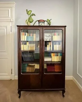 Classic Bookcase Elegance Stock Photos