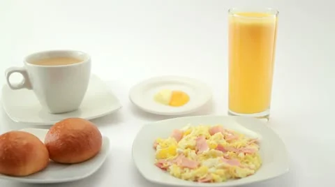 Classic breakfast Video stock 10820388