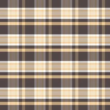 Classic Brown Checkered Fabric Texture Seamless Backdrop イラスト素材