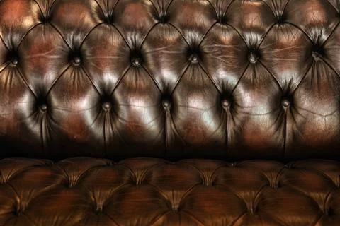 Classic brown leather texture Stock Photos