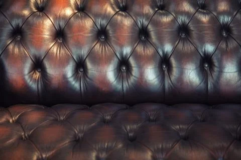 Classic brown leather texture Stock Photos