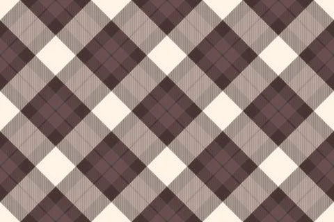 Classic brown plaid pattern. Timeless and versatile design for textiles, back Stock Illustration