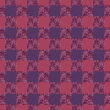 Classic buffalo check pattern with herringbone texture. Timeless design perfe Stock Illustration