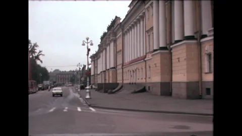 Classic Building with Columns Stock Footage 278399414