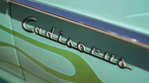 Classic Cadillac Custom Paint Stock Footage 25239645