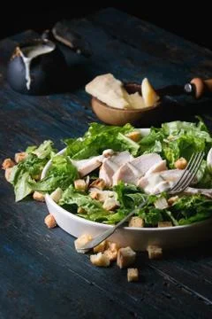 Classic Caesar salad Stock Photos