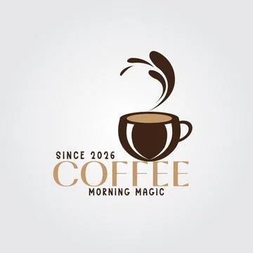 Classic Cafe Logo Stock Illustration