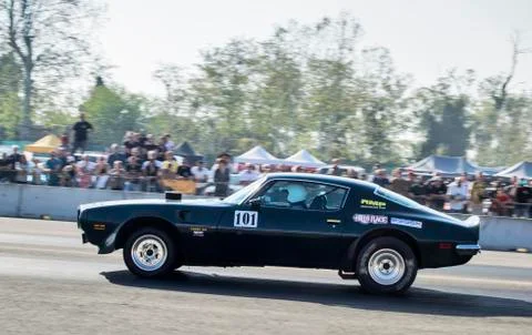 Classic camaro speeding Stock Photos