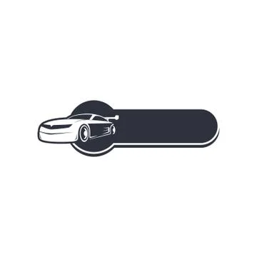 Classic car banner template イラスト素材