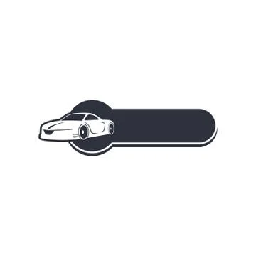 Classic car banner template Stock Illustration