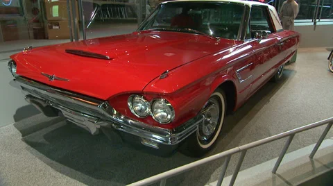 Classic Car Convertable Stock Footage 39383096