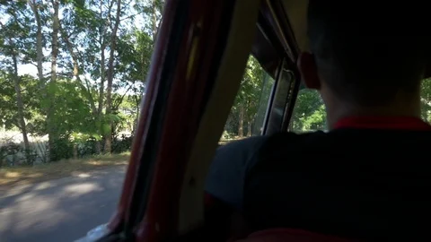Classic car dirver in cuba Stock Footage 87471216
