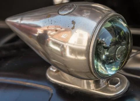 Classic car headlight Stock Photos