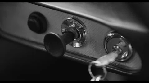 CLASSIC CAR IGNITION Stock Footage 306681838