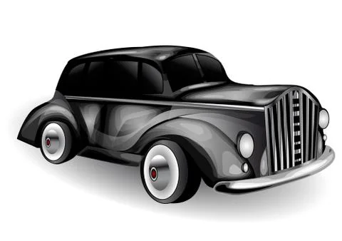 Classic car Stock Illustration