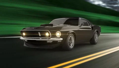 Classic Car Stock Illustration