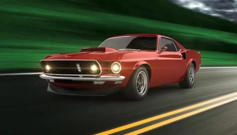 Classic Car Stock Illustration