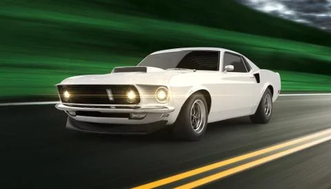 Classic Car Stock Illustration