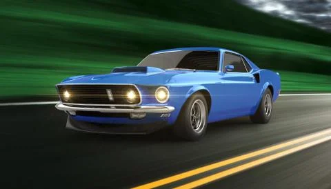 Classic Car Stock Illustration