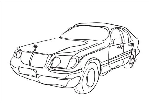 Classic car. Stock-Illustration