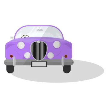 Classic car isolated Stock Illustration