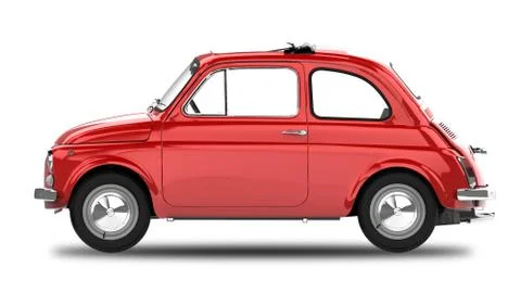 Classic Car Isolated on White Illustrazione stock