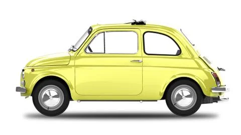 Classic Car Isolated on White Stock Illustration