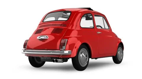 Classic Car Isolated on White Illustrazione stock