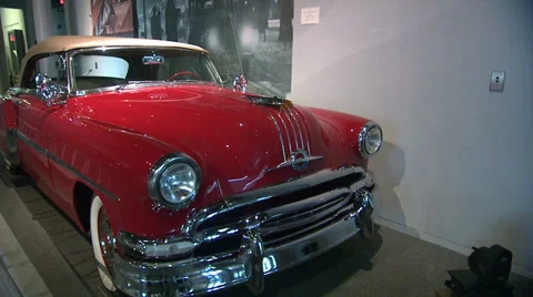 Classic Car Pan Stock Footage 39383760