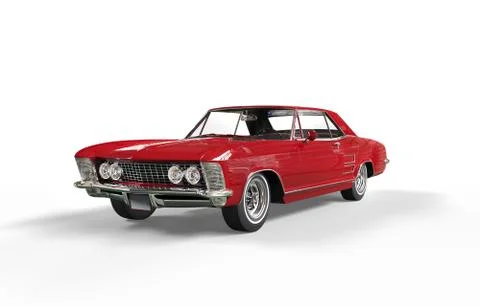 Classic Car Red Illustrazione stock