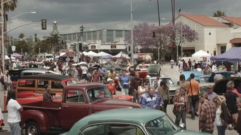 Classic Car show 스톡 동영상 76396355
