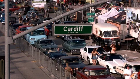 Classic Car show Stock Footage 91151849