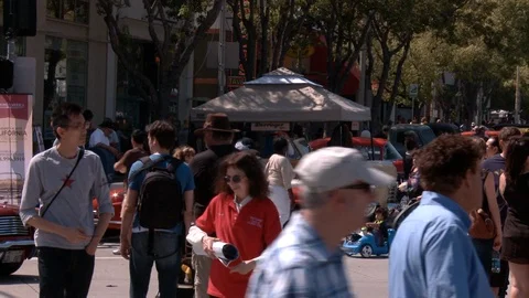Classic Car show Stock Footage 91152565