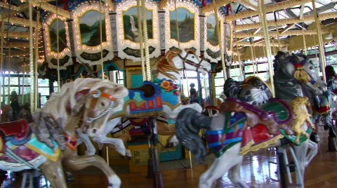 Classic Carousel 929-1 Stock Footage