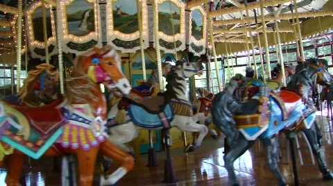 Classic Carousel 929-4 Stock Footage 479851