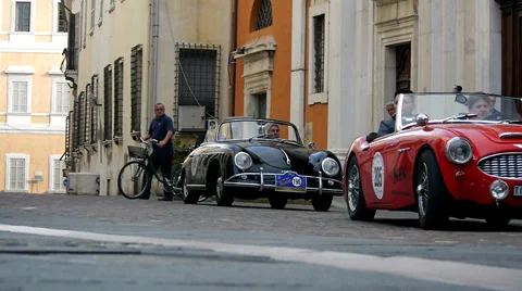 Classic cars Stock Footage 30458122