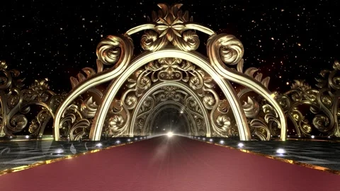 Classic Carved Gate Stock Footage 322952453