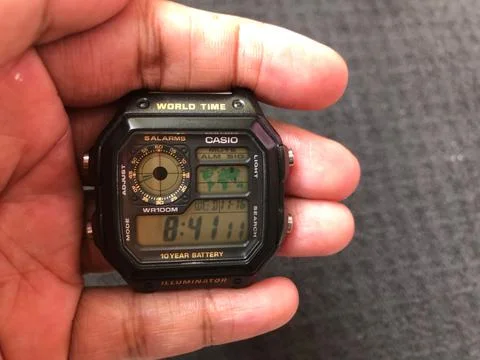 Classic Casio Watch Stock Photos