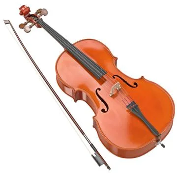 Classic cello bow Illustrazione stock