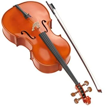 Classic cello metal strings Illustrazione stock