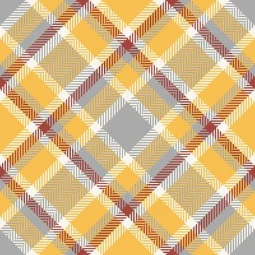 Classic checkered pattern. Fabriclike texture in warm golden yellow and neutr Stockillustratie