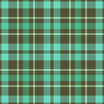 Classic checkered pattern in hues of green and brown. Textile design, wrappin Stock Illustration