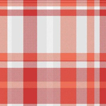 Classic checkered pattern in red and gray hues, digitized for modern applicat Illustrazione stock