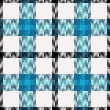 Classic checkered pattern with vibrant teal hues, black accents, and a herrin イラスト素材