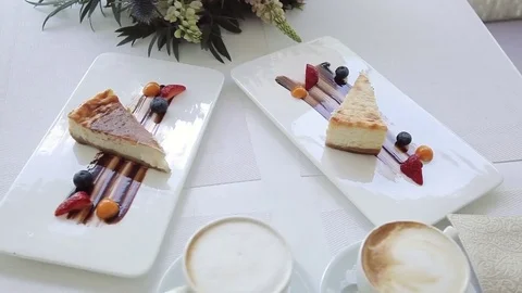 Classic cheesecake Stock Footage 77109517