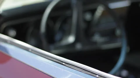 Classic Chevy Interior Stock Footage 25239688