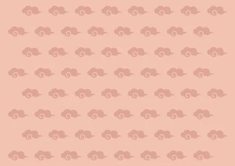 Classic Chinese Cloud Design Repeated Pattern Ilustración de archivo